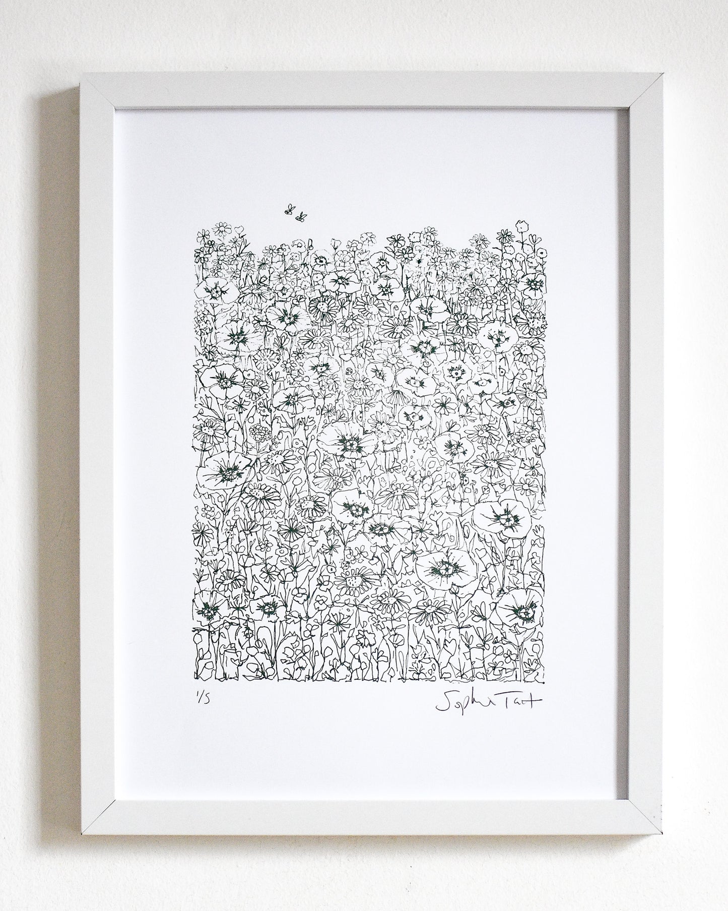 'MESSY MEADOW' (A4 dark green)
