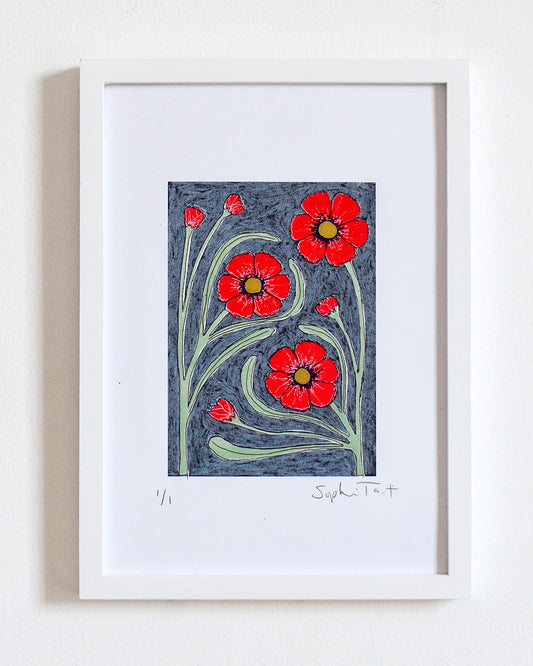'LITTLE THREE ' (A5 crimson/black)