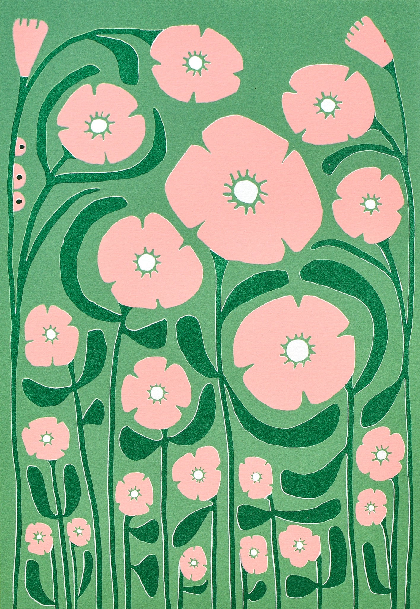 'POPPY PATROL' (A4 green/pink)
