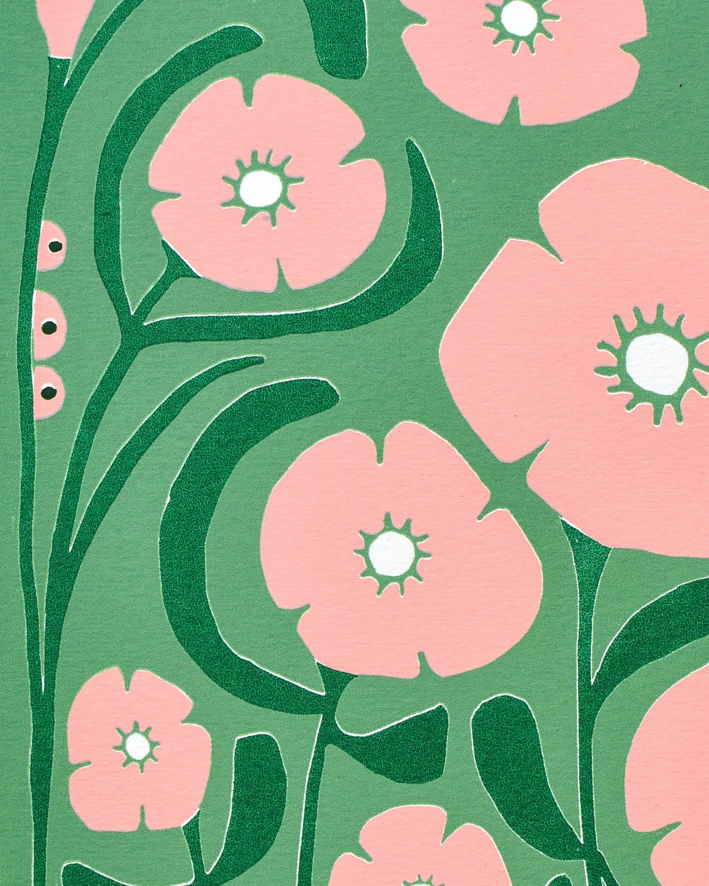 'POPPY PATROL' (A4 green/pink)