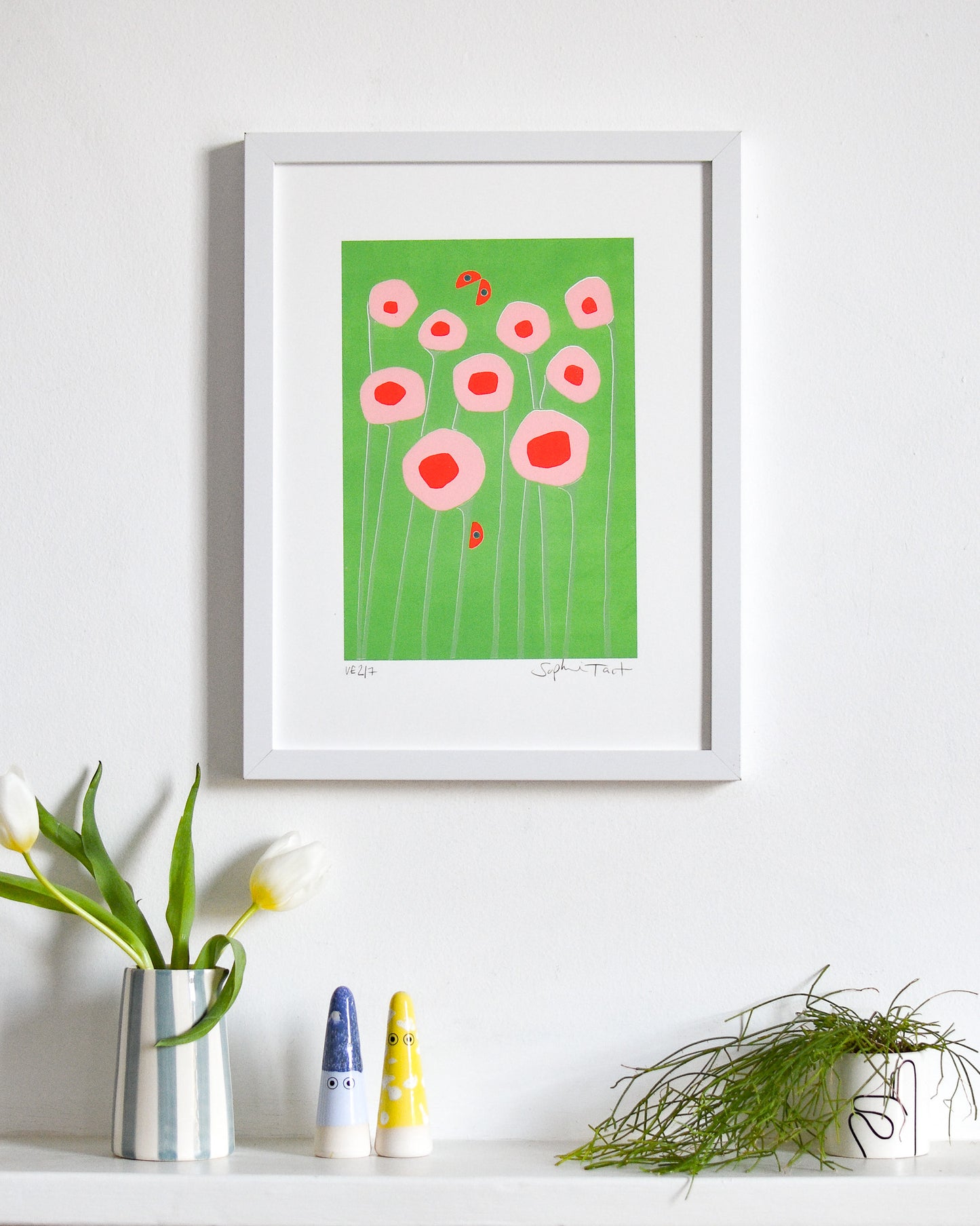 'BUGGED' (A4 green/pink)