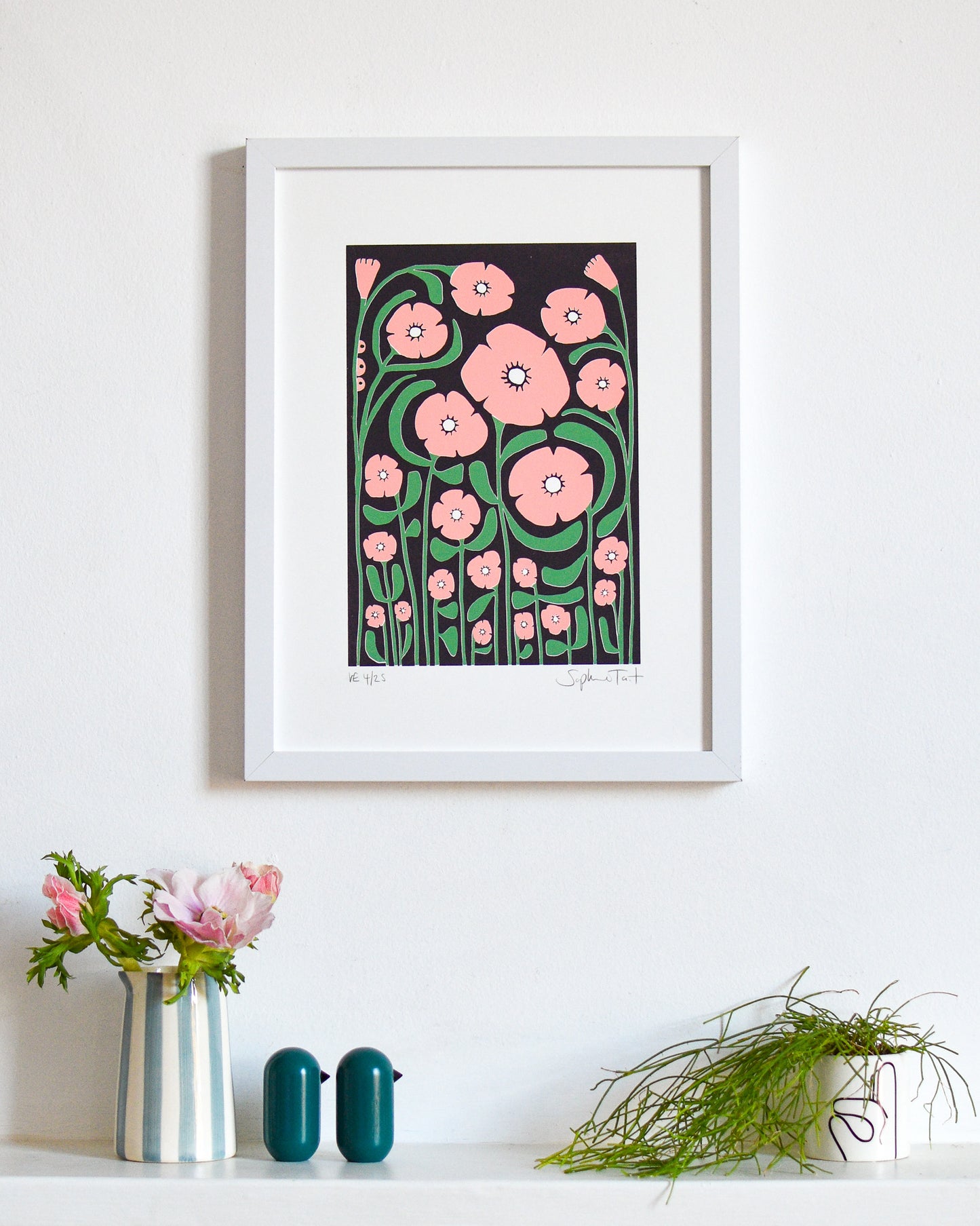 'POPPY PATROL' (A4 black/pink)