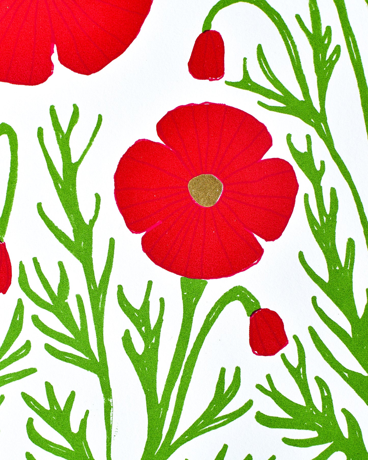 'BIG THREE' (A4 crimson/green)