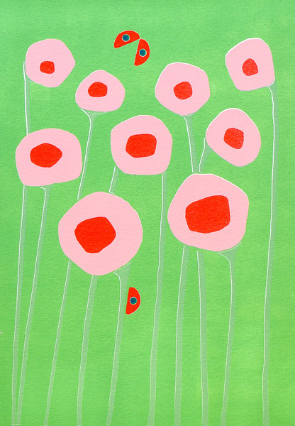 'BUGGED' (A4 green/pink)