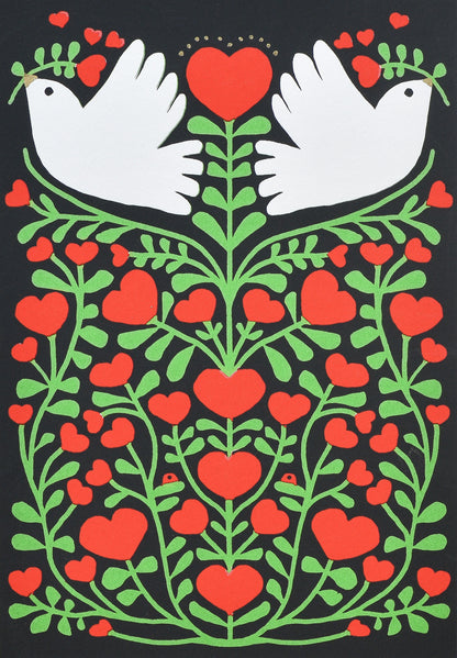 'PEACE FOR PALESTINE' (A4 red/green)