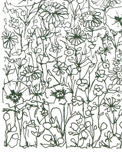 'MESSY MEADOW' (A4 dark green)